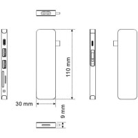 HyperDrive SOLO Hub USB-C dla MacBook PC Laptopów