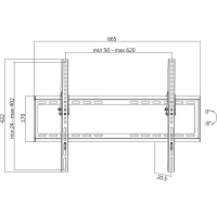 Uchwyt ścienny do telewizora, LogiLink BP0039,  35 kg, 94,0 cm (37") - 177,8 cm (70")