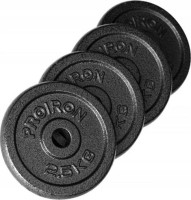 Proiron Zestaw obciążników 4x2.5 kg, czarny, lity żeliwny