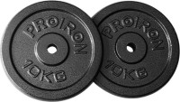 Proiron Zestaw obciążników 2 x 10 kg, czarny, lity żeliwny 25mm otwór