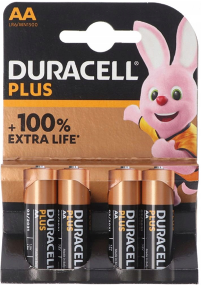 Baterie Alkaliczne Duracell LR06 PLUS AA 4 SZT