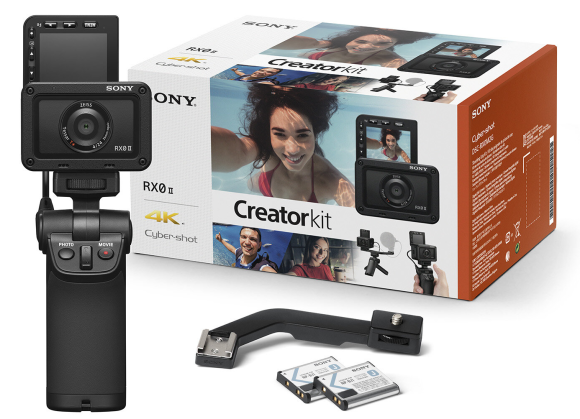 Kamera Sony RX0 DSC-RX0 II + Uchwyt Sony VCT-SGR1 2 x aku Creator Kit (DSC-RX0M2) wysyłka w 24H