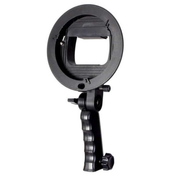 Uchwyt do lamp systemowych typ S - mocowanie Bowens z rączką 