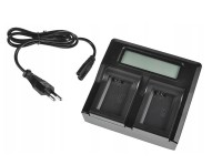 ŁADOWARKA PODWÓJNA (DUAL) Z EKRANEM LCD LP-E6 230V
