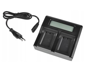 ŁADOWARKA PODWÓJNA (DUAL) Z EKRANEM LCD LP-E6 230V