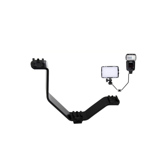 Uchwyt bracket na trzy lampy reporterskie