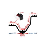 Uchwyt bracket na trzy lampy reporterskie