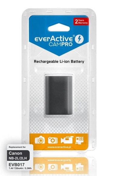 Bateria (akumulator) everActive CamPro - zamiennik do aparatu fotograficznego Canon NB-2L / NB-2LH
