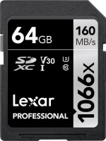KARTA PAMIĘCI LEXAR PRO 1066X SDXC U3 (V30) UHS-I R160/W70 64GB