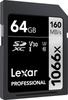 KARTA PAMIĘCI LEXAR PRO 1066X SDXC U3 (V30) UHS-I R160/W70 64GB