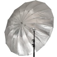 GlareOne Głęboki parasol 110cm srebrny z dyfuzorem