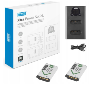 Zestaw ładowarka dwukanałowa Newell DL-USB-C i dwa akumulatory NP-BX1 do Sony