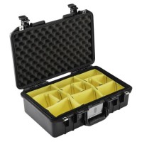 Peli 1485 Air Case | Walizka z organizerem - przegrody wew 45x25x15cm czarna 