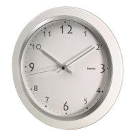 Kwarcowy zegar ścienny Hama "PP-265", biały