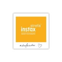 FujiFilm Pasek do aparatów Instax biały w kropki