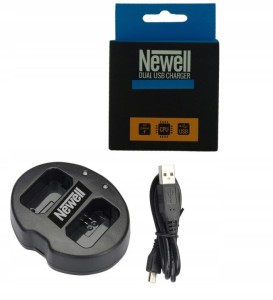 Ładowarka dwukanałowa Newell SDC-USB do akumulatorów NP-W126