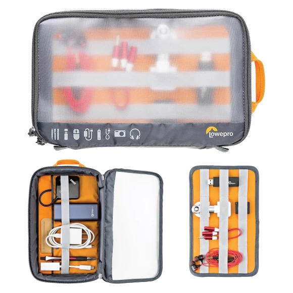 Organizer na kable Lowepro GEARUP Case Large Dark Grey