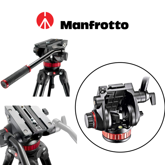 Głowica Manfrotto MVH502AH z płaską bazą