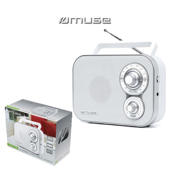 Przenośne radio Muse M-051RW Aux białe