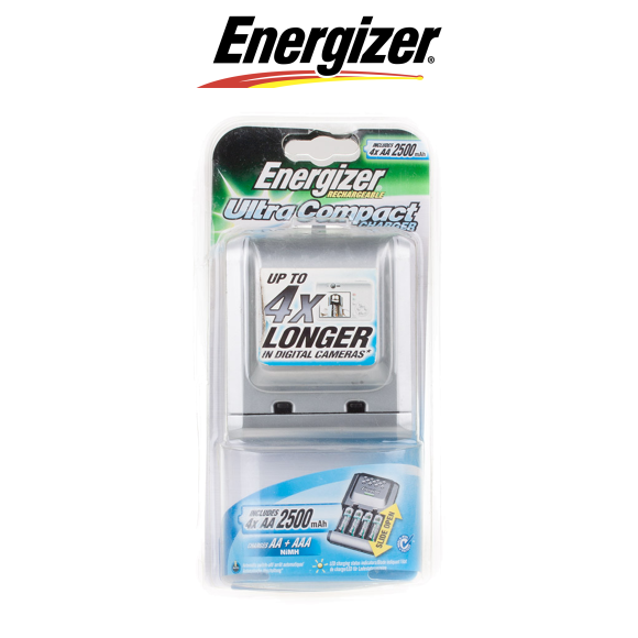 Energizer Ultra Compact – inteligentna ładowarka Plug-In do akumulatorów AA/AAA NiMH
