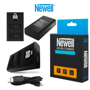 Ładowarka dwukanałowa Newell DL-USB-C do akumulatorów LP-E10