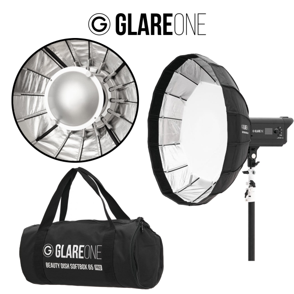 Softbox GlareOne Beauty Dish 65 cm PRO - mocowanie bowens