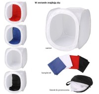 Namiot bezcieniowy sześcian 60cm + 4 tła + pokrowiec 