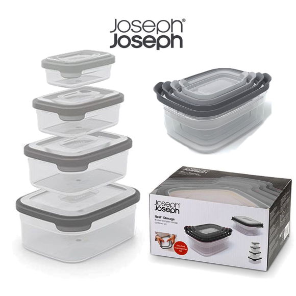 4x Pojemniki Joseph Joseph Nest Storage z pokrywkami 98472