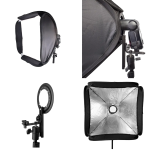 Softbox parasolkowy do lamp reporterskich 60x60