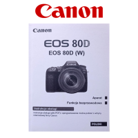 Instrukcja obsługi PL do Canon 80D 