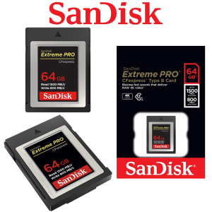 Karta pamięci SanDisk Extreme Pro CFexpress typu B 64GB 1500MB/800MB