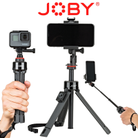 JOBY GripTight Pro TelePod 2w1 Statyw z głowicą i kijek do selfie + pilot + uchwyt GoPro + uchwyt smartfon JB01534-BWW
