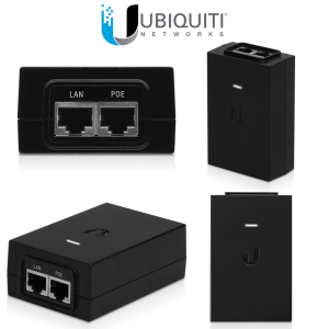 Zasilacz PoE Ubiquiti 48VDC 0.5A POE-48-24W-G adapter z kablem 