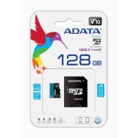 ADATA PREMIER MICROSDXC 128GB 100R/25W UHS-I CLASS 10 A1 V10 + ADAPTER