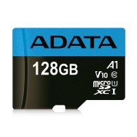 ADATA PREMIER MICROSDXC 128GB 100R/25W UHS-I CLASS 10 A1 V10 + ADAPTER