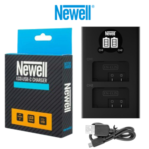 ŁADOWARKA NEWELL USB DUAL LCD NEWELL DO NIKON EN-EL25