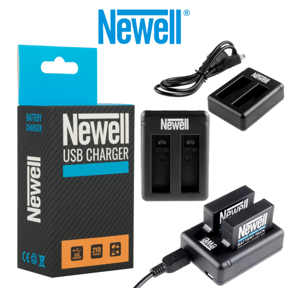 NEWELL Ładowarka Dual USB Mini Charger do GoPro Hero4 AHDBT-401