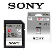 Karta pamięci Sony SF-M Tough SDXC 64GB UHS-II U3 V60 277MB/s SF-M64/T2