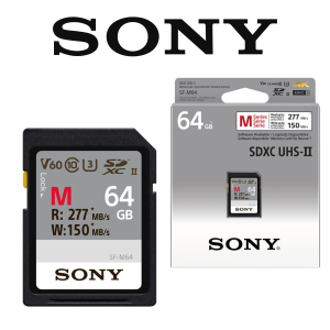 Karta pamięci Sony SF-M Tough SDXC 64GB UHS-II U3 V60 277MB/s SF-M64/T2