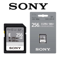  Karta pamięci Sony SDXC UHS-II 256 GB z serii E (U3) R: 270 MB/s W: 120 MB/s SF-E256/T1