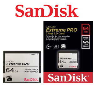 Karta pamięci Sandisk CFast 2.0 Extreme Pro 64GB 525MB/s