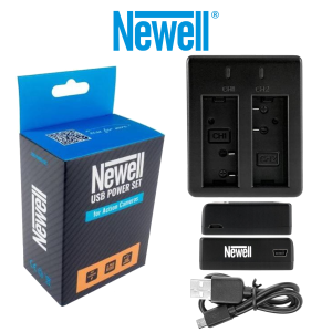 ŁADOWARKA NEWELL USB DUAL DO KAMER SPORTOWYCH (SJCAM, MANTA, REDLEAF, FOREVER)
