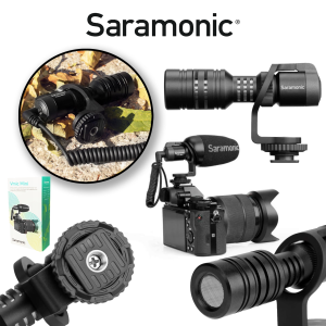 Mikrofon pojemnościowy Saramonic Vmic Mini do aparatów kamer i smartfonów + osłona przeciwwietrzna
