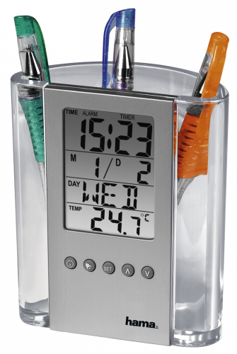 Zegar z termometrem, organizer Hama 