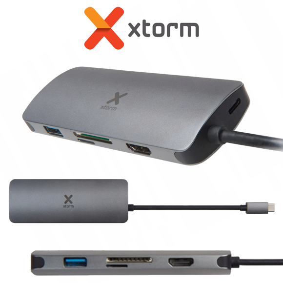 Adapter Xtorm USB-C Hub 5-in-one Ethernet HDMI SD microSD USB 3.0 USB C
