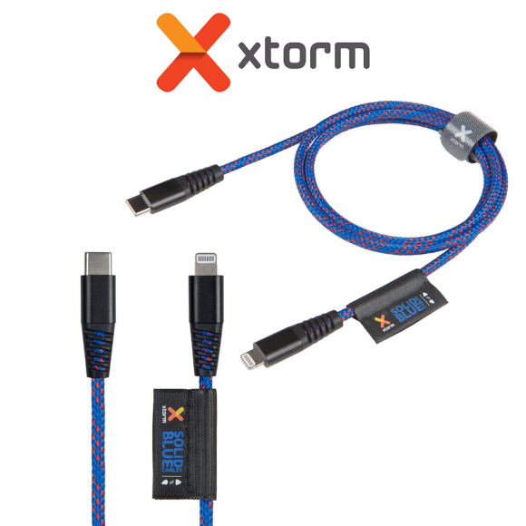 Kabel XTORM Solid Blue CS032 USB-C Lightning (1m)