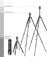 STATYW DO APARATU K&F ALU/MAG 160CM K234A1 SA234 TRIPOD KF09.080 V1