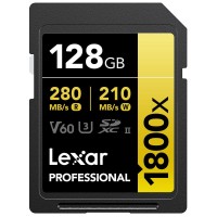 Karta Lexar Professional 1800x 128GB SDXC UHS-II R 280MB/s W 210MB/s V60