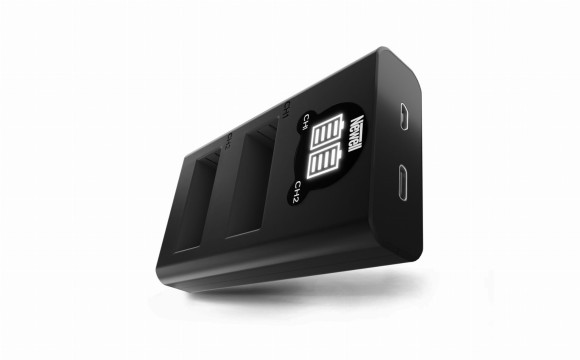 Zestaw ładowarka dwukanałowa Newell DL-USB-C  + akumulator LP-E12 do Canon